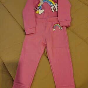 The Children's Place Little Girls Pink sweatsuit